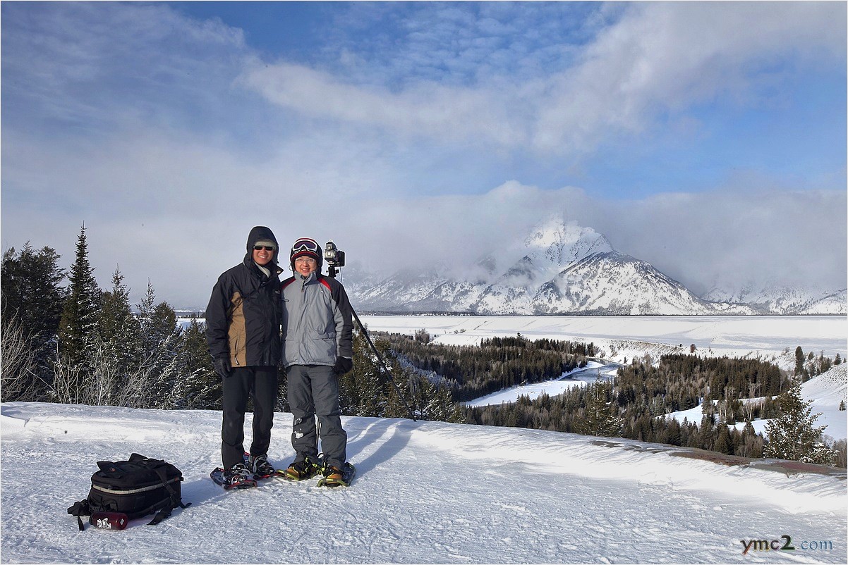 Ting-Li Lin and Max Chen at Grand Teton National Park