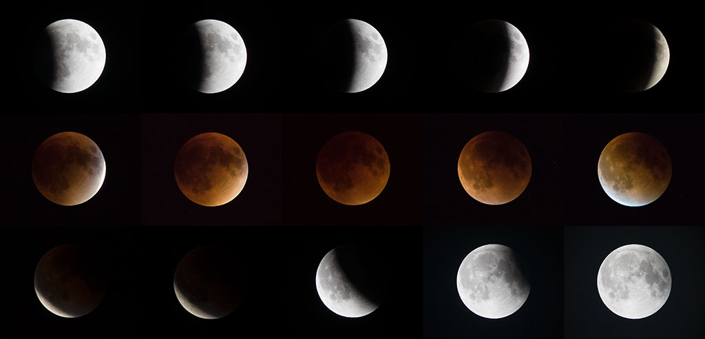 Supermoon and Total Lunar Eclipse © Snowforest 2015